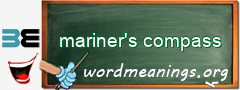 WordMeaning blackboard for mariner's compass